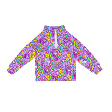 Load image into Gallery viewer, Rainbow Rewind ADULT Bamboo 1/4 Zip- PREORDER tat 8-10 weeks before shipping

