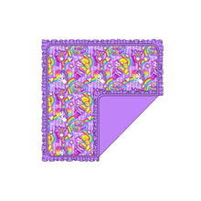Load image into Gallery viewer, Rainbow Rewind Bamboo Blanket PREORDER- TAT 8-10 weeks before shipping
