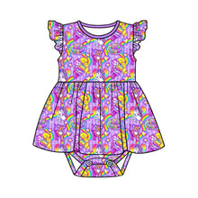 Load image into Gallery viewer, Rainbow Rewind Ruffle Bodysuit PREORDER- TAT 8-10 weeks before shipping
