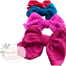 Load image into Gallery viewer, Solid Rib Knit Darling Bows
