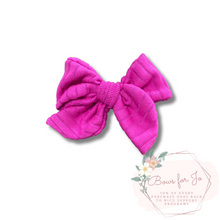 Load image into Gallery viewer, Solid Rib Knit Darling Bows
