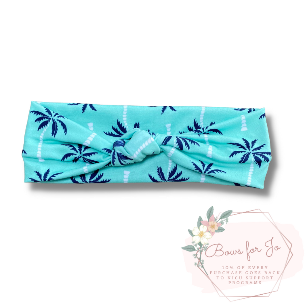 Palm Trees Knotted Heaband (Adult and Child size)