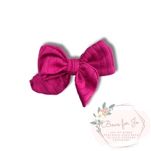 Load image into Gallery viewer, Solid Rib Knit Darling Bows
