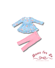 Load image into Gallery viewer, Candy Cane Cottage Peplum Set
