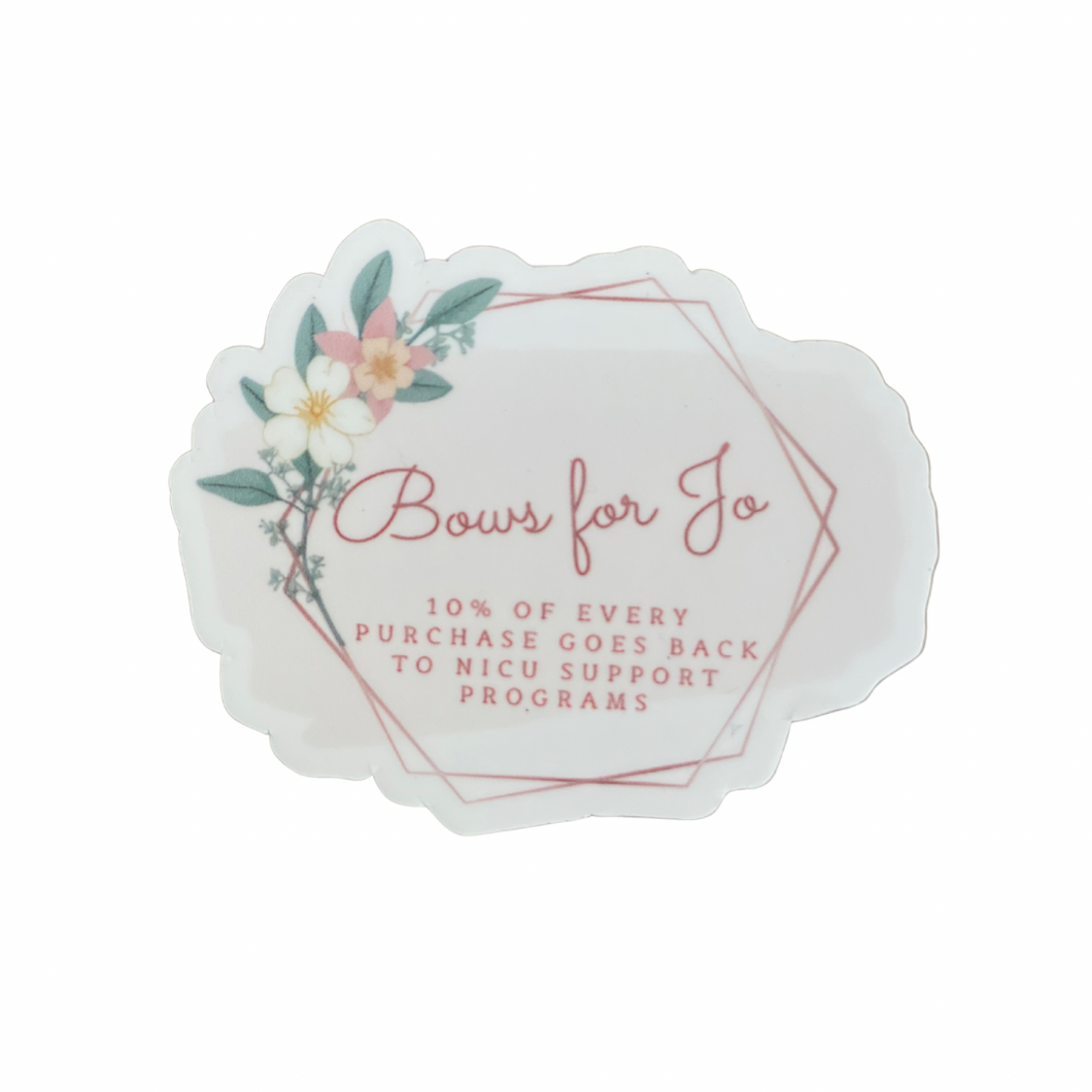 Bows for Jo Sticker