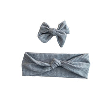 Load image into Gallery viewer, Heather Grey Darlings and Knotted Headband
